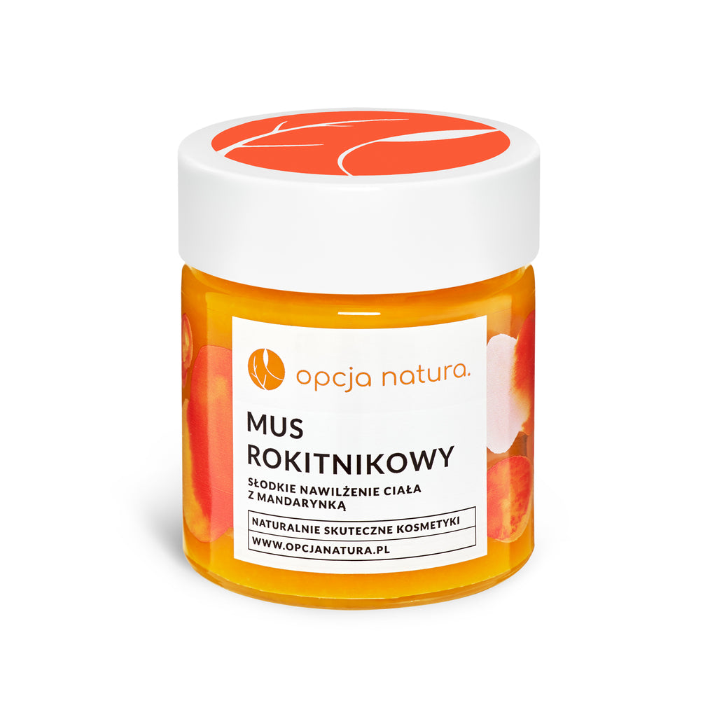 MUS ROKITNIKOWY 120 ml słodkie nawilżanie ciała z mandarynką